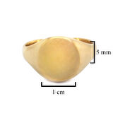 Çelik Yüzük Altın Kaplama Düz Desensiz YZK-437