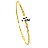 İmitasyon Ajda Bilezik Başak Model Altın Kaplama Çelik BLZ-3095