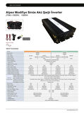 Alpex 1500 Watt 12 Volt Ups (Şebeke Şarjlı) Modifiye Sinüs İnverter