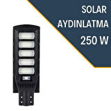 Lexron 250 W Güneş Panelli Led Solar Aydınlatma Armatürü