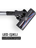 Pirantech ES92 Şarjlı Dikey Kablosuz LED Aydınlatmalı Süpürge