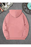 Erkek California Baskılı Kapüşonlu Oversize Sweatshirt