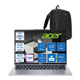 Acer Swift Go 14 Ultra I7 155U 16GB LPDDR5X 512GB SSD Intel Graphics Freedos 14" 2.2k (2240X1400) IPS SRGB:%100 60hz Mat Yapay Zeka Destekli Taşınabilir Bilgisayar SFG147375DTF01 + Zettaçanta