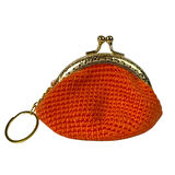Uretti - Öznur 7392 El Örgüsü Düz Renk Mini Bozuk Para Cüzdanı