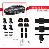 Citroen C-Elysee 2011-2019 Arası ile Uyumlu ACE-4 Ara Atkı Tavan Barı Siyah 2 Adet