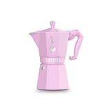 bialetti moka pot exclusive 6 cup pembe