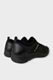 Kadın Ortopedik Comfort Taban Lastik Detay Günlük Ayakkabı SİYAH