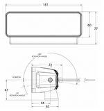 Lumitec Maxillume h60 güverte aydınlatma lambası Braketli