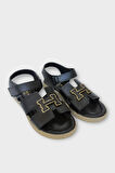 Kadın Önü ve Arkası Açık Yazlık Sandalet SİYAH
