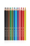 Faber-Castell Kuru Boya Kalemi Jumbo Tam Boy Üçgen Beyaz 12 Renk 5173 116616