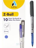 Adel Roller Kalem Z-Ball Konik Mavi 2214000017000 (10 Lu Paket)