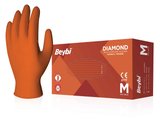 Beybi Diamond Pudrasız Medium Turuncu Nitril Eldiven (100 Lü Paket)
