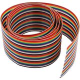40 Pin 1.27mm Renkli Flex Şerit Dupont Kablo (AWG26)