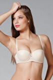 Kadın Ten Destekli Straplez Sütyen