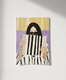 Çerçevesiz Poster Çizgili Düşünceler Serisi