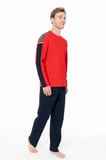 U.s Polo Assn. 18957 Erkek Uzun Kollu Bisiklet Yaka Pijama Takımı S26957