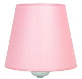 Şenay Aydınlatma Modern Metal Ayak Kumaş Abajur-Pembe
