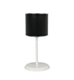 Şenay Aydınlatma Modern Metal Ayak Konik PVC Abajur-Siyah
