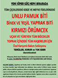(0,5 LT) Çiçekler Için Unlu Pamuk Biti Ilacı - Sinek Ve Yaprak Biti - Kırmızı Örümcek Ilacı
