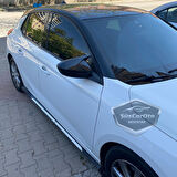 Peugeot 208 2021 Sonrası Uyumlu Batman Yarasa Ayna Kapağı Piano Black ABS Plastik Sağ Sol Takım