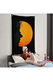 Güneş ve Kadın Silüeti Duvar Örtüsü-7588