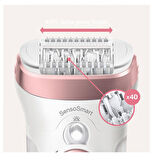 Braun Silk-épil 9 9855 SensoSmart Kablosuz, Islak Kuru, 3'ü 1 Arada Epilatör