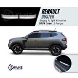 Renault Duster 2024 Üzeri Için Krom Bagaj Iç Eşik Koruma 2 Parça Paslanmaz Çelik