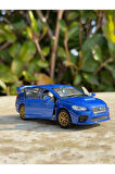 Subaru İmpreza Koleksiyon Metal Araba 12cm Lüks Araba Lacivert Oyuncak Araba Model Araba