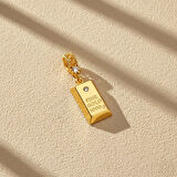 Altın Kaplama İmitasyon Külçe Model Kolye Ucu TGR-737