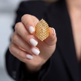 Altın Kaplama Desenli Hint Model Kadın Yüzük YZK-515