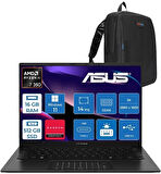 Asus Zenbook 14 OLED Ryzen Aı 7 350 16GB Ddr5 512GB SSD Intel Arc Graphics WIN11PRO 14" Wuxga OLED 600NITS Taşınabilir Bilgisayar UM3406KAP01 + Zettaçanta