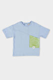 Erkek Çocuk Cepli T-Shirt Mavi