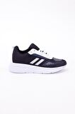 Dijital Baskılı Unisex Lacivert Sneaker - Beyaz Desenli Günlük Ayakkabı