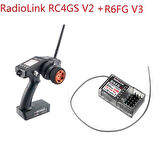 Radiolink RC4GS V3 2.4Ghz 5 Kanal Uzaktan Kumanda Radio Kontrol +6 Kanal R6FG Gyro Alıcı (400 Metre Kontrol Mesafesi)