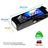 Leopard Power 2200 mAh 11.1V 3S 25C Lityum Polimer Lipo Batarya Pil T Plug