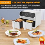 Groove Max Plus XXL 8 lt Yağsız Airfryer Beyaz