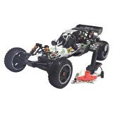 SY RACING 1/5 Baja 5B 30.5CC RTR Kurşunsuz Benzinli Uzaktan Kumandalı RC Arazi Model Araba 80+ Kmh 75CM Uzunluk Offroad Beyaz-Yeşil ( Kullanıma Hazır )