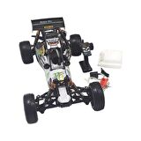 SY RACING 1/5 Baja 5B 30.5CC RTR Kurşunsuz Benzinli Uzaktan Kumandalı RC Arazi Model Araba 80+ Kmh 75CM Uzunluk Offroad Beyaz-Yeşil ( Kullanıma Hazır )