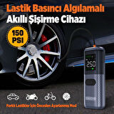 GROOVE HCB002 22000mAh 2500A Akü Takviye Cihazı + Lastik Şişirme Kompresörlü Taşınabilir Jump Starter (Kompresör+Powerbank+Led Lamba+LCD Ekran)