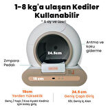 Groove Ti+ 65L Wi-Fi Otomatik Akıllı Kedi Tuvaleti Kahverengi (Ultra Sessiz+APP Kontrol+Akıllı Sensör+UV Filtre)