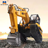 HUINA 1535 1/14 Yüksek Kalite 15CH RC Model Ekskavatör Kepçe Kazıcı Uzaktan Kumandalı İş Makinesi - 2.4G Sesli&Işıklı