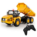HUINA 1553 1/24 Yüksek Kalite 11CH RC Model Damperli Kamyon Uzaktan Kumandalı Çok Fonksiyonlu İş Makinesi -2.4G Sesli&Işıklı