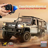 MN Model MN82S 1/12 Supertourer Toyota Land Cruiser LC79 4WD RC Model Uzaktan Kumandalı Araba Crawler Offroad Truck RTR Lisanslı Siyah+Dahili Işık Seti