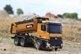 HUINA 1/14 Yüksek Kalite RC Model Damperli Kamyon Uzaktan Kumandalı Metal İş Makinası - 10KG Yükleme Kapasiteli -  2.4G Full Fonksiyon Sesli ve Işıklı - 1573