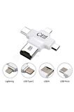 Daytona HC05 Ios Apple Android Type-C Lightning Usb-A Microsd Tf Kart Okuyucu