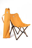Bag The Joy Ahşap Katlanır Masa Sandalye Seti Antrasit Iskelet Hardal Kılıf -50x50x50 Masa