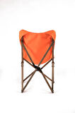 Bag The Joy Ahşap Katlanır Masa Sandalye Seti Antrasit Iskelet Turuncu Kılıf -50x50x50 Masa
