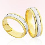 Sarı Beyaz Altın Alyans 7606