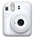 Fujifilm Instax Mini 12 Beyaz Fotoğraf Makinesi 10'lu Film Kare Albüm ve Deri Kılıf