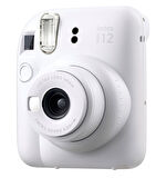 Fujifilm Instax Mini 12 Beyaz Fotoğraf Makinesi 10'lu Film Kare Albüm ve Deri Kılıf